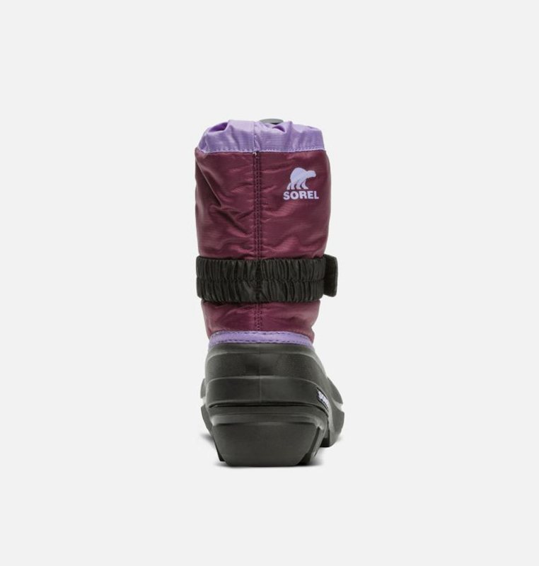 Sorel Childrens Flurry™ - Kids Snow Boots Purple/Black - 095782LFM